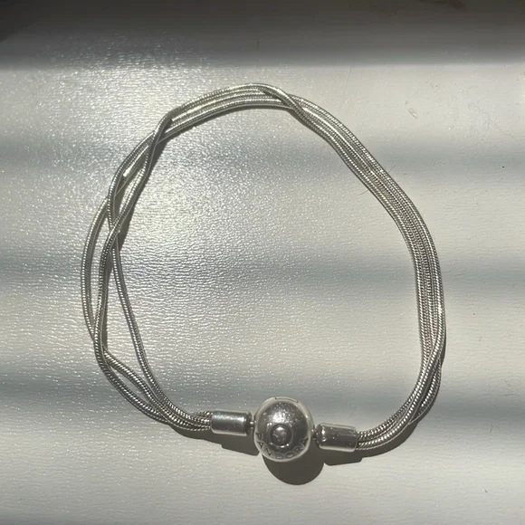 Pandora Moments Multi Snake Chain Bracelet Silver - Picture 2 of 6